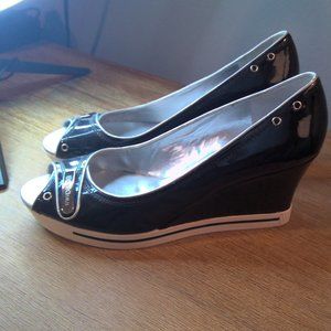 Black & White Sneaker Heels